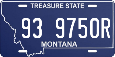MT license plate 939750R