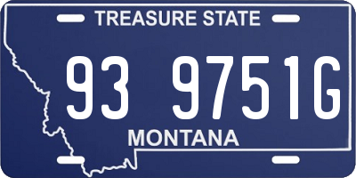 MT license plate 939751G