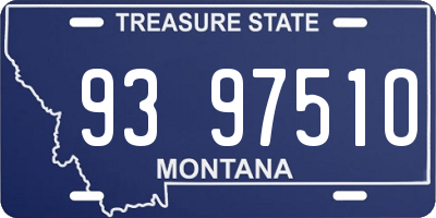 MT license plate 939751O
