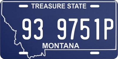 MT license plate 939751P
