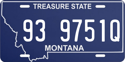 MT license plate 939751Q