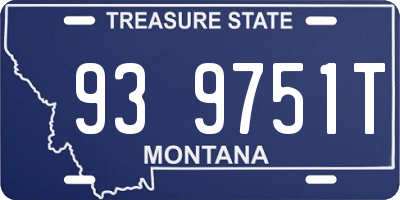 MT license plate 939751T