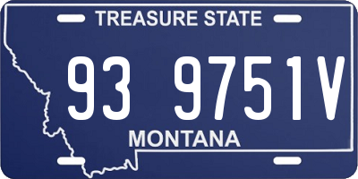 MT license plate 939751V