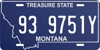 MT license plate 939751Y