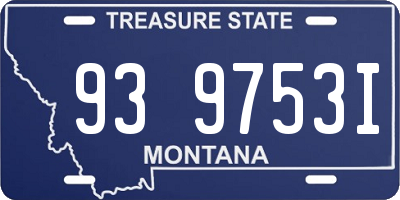 MT license plate 939753I