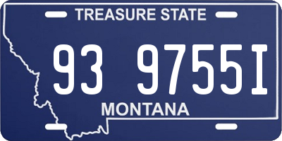 MT license plate 939755I