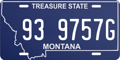 MT license plate 939757G