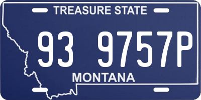 MT license plate 939757P