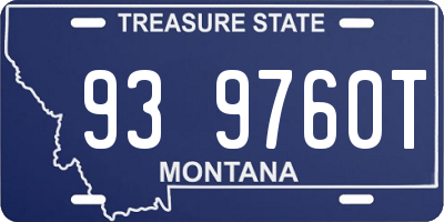 MT license plate 939760T