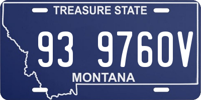 MT license plate 939760V