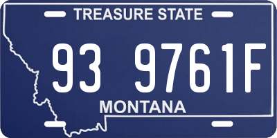 MT license plate 939761F