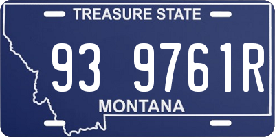 MT license plate 939761R