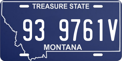 MT license plate 939761V