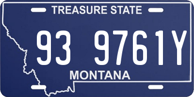 MT license plate 939761Y