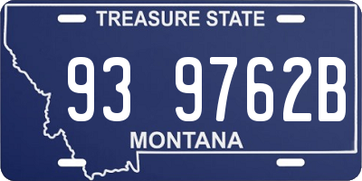 MT license plate 939762B