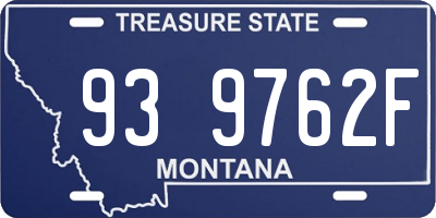 MT license plate 939762F