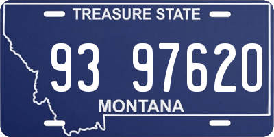 MT license plate 939762O