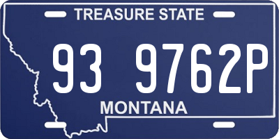 MT license plate 939762P
