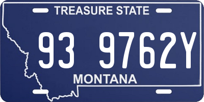 MT license plate 939762Y