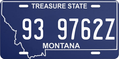MT license plate 939762Z