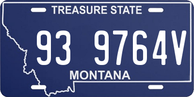 MT license plate 939764V