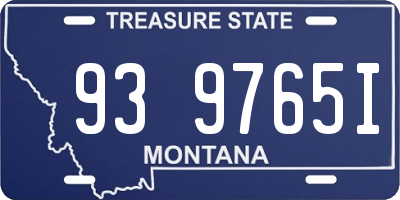 MT license plate 939765I
