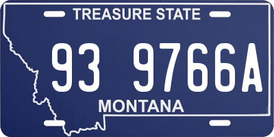 MT license plate 939766A