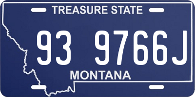 MT license plate 939766J