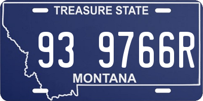 MT license plate 939766R