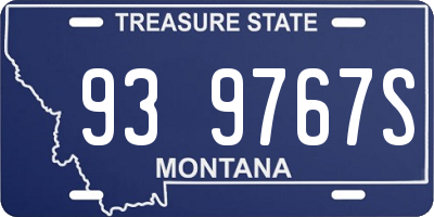 MT license plate 939767S