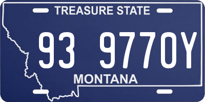MT license plate 939770Y