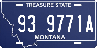 MT license plate 939771A