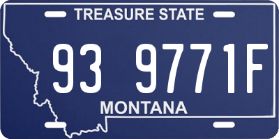 MT license plate 939771F