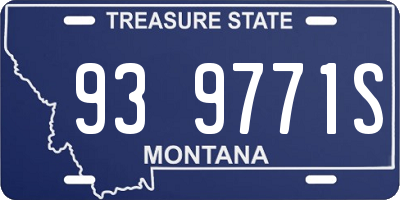 MT license plate 939771S