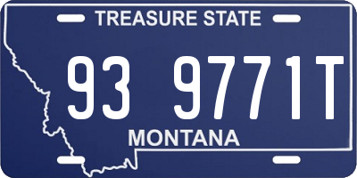 MT license plate 939771T