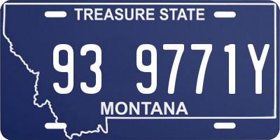 MT license plate 939771Y