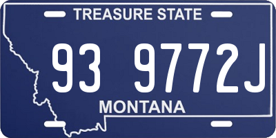 MT license plate 939772J