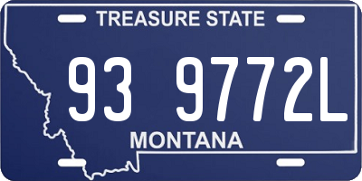 MT license plate 939772L