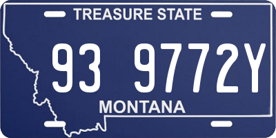 MT license plate 939772Y