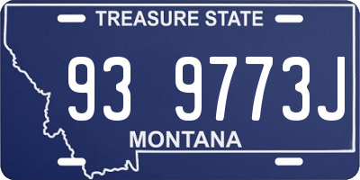 MT license plate 939773J