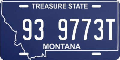 MT license plate 939773T