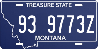 MT license plate 939773Z