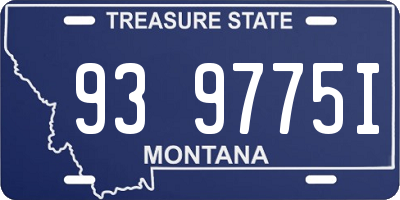 MT license plate 939775I
