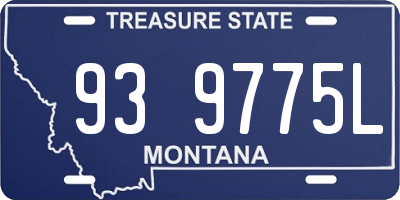 MT license plate 939775L
