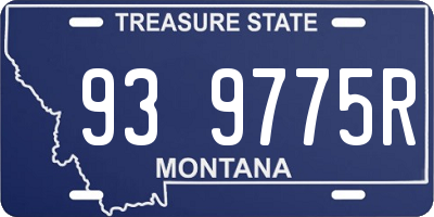 MT license plate 939775R