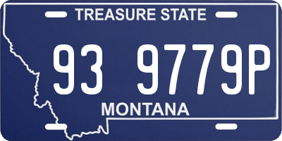MT license plate 939779P