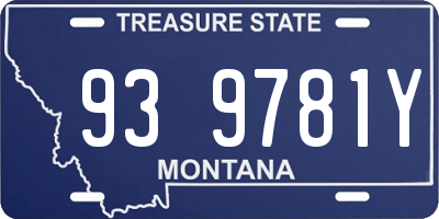MT license plate 939781Y