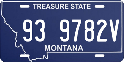 MT license plate 939782V