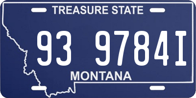MT license plate 939784I