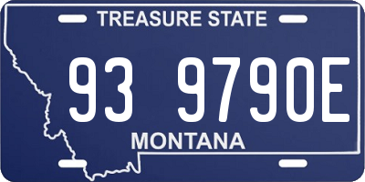 MT license plate 939790E
